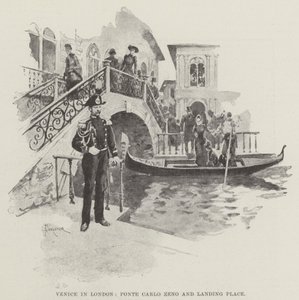 Venecia en Londres, Ponte Carlo Zeno y lugar de desembarco